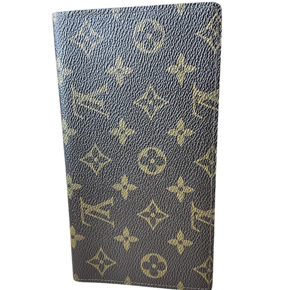 Authentic Louis Vuitton Monogram Checkbook Holder / Long Wallet – Vintage